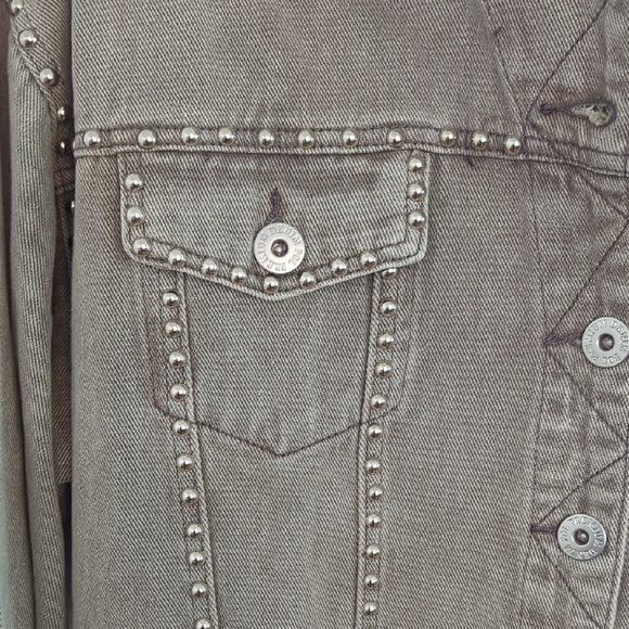 POL Gray Denim Jacket New - Picture 3 of 7